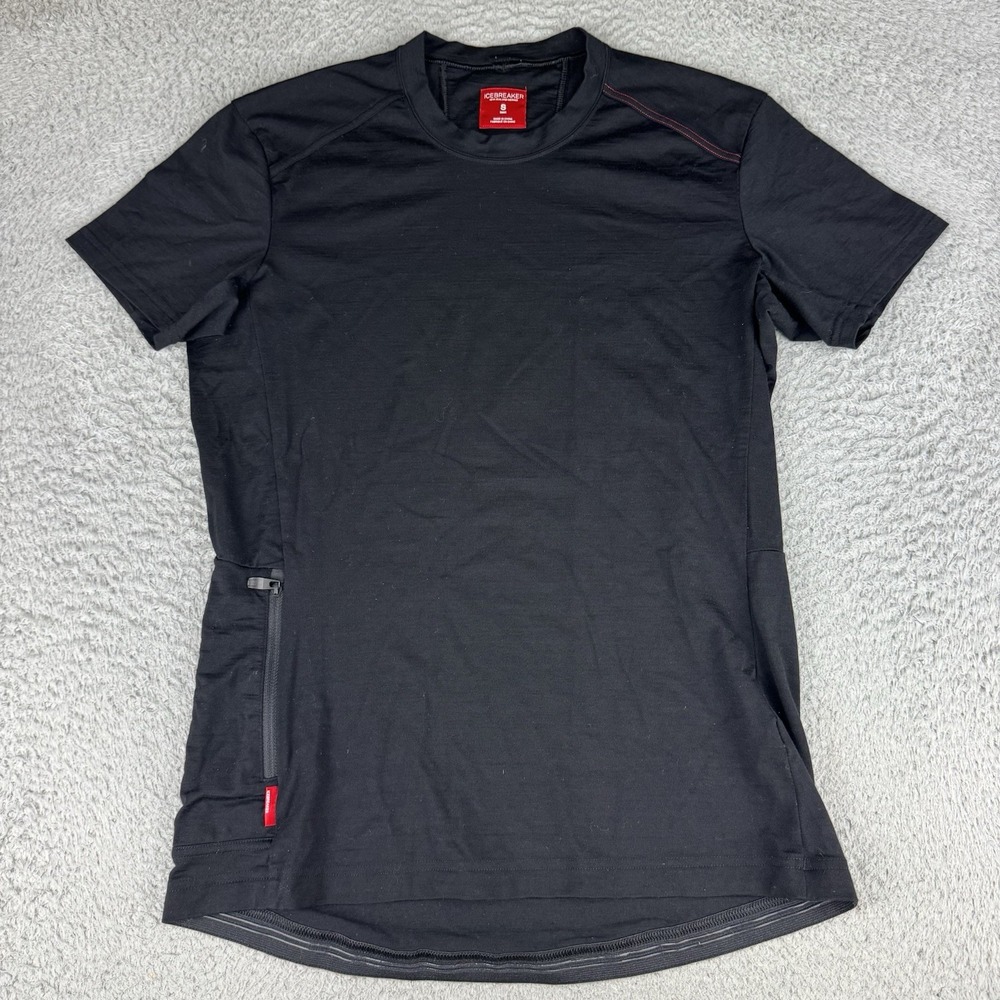 Icebreaker Merino Wool Performance Tee Zip Pocket Men's Small
